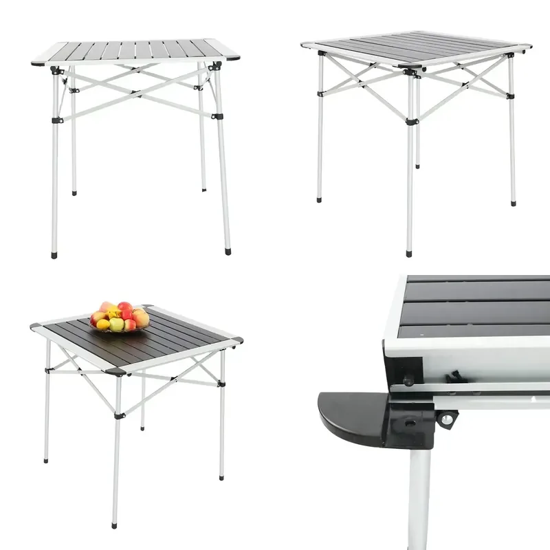 for  Custom Modern Portable Outdoor Aluminum Lightweight Folding Camping Table  Picnics