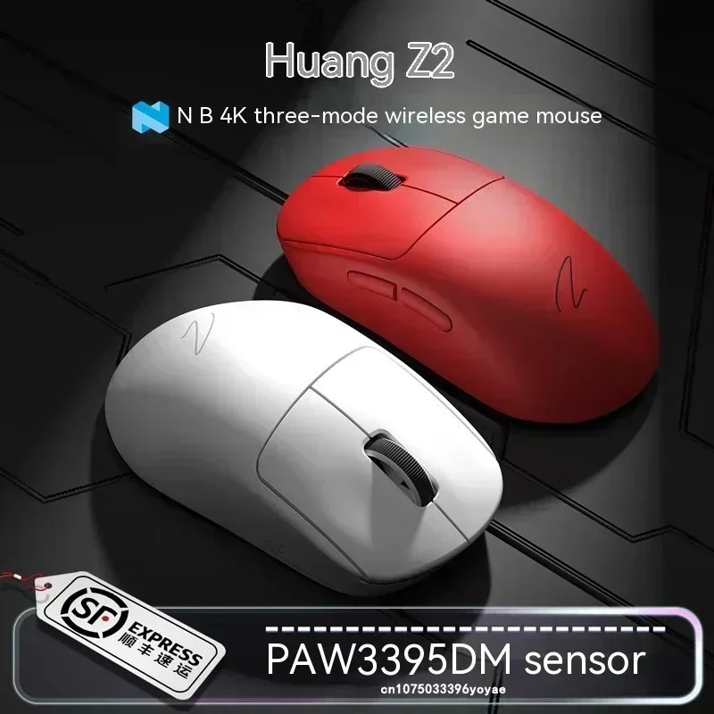 Zaopin Z2 Wireless Gaming Mouse Paw3395 4K DPI Tri-Mode Lightweight E-Sports Accessory Gamer Mouse for Computer Man Gifts