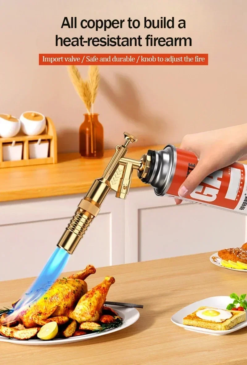1/2/3 Stück Schweißgasbrenner Flammenwerfer Butanbrenner für Outdoor-Camping BBQ Flammenwerfer Schweißausrüstung Küchenanzünder – Detail 6