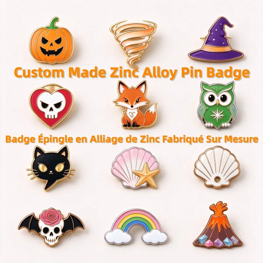 Customized Cartoon Souvenir Badge Personalized Metal Lapel Metal Badge Hard Soft Enamel Pin Design Your Own Anime Logo Badges