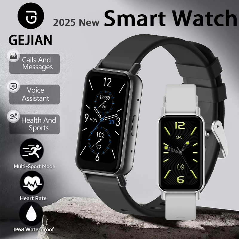 GEJIAN Couple Smart Watch 1.45 Inches 172 * 320 Resolution GPS Function Heart Rate Health Monitoring Function Sports Watch