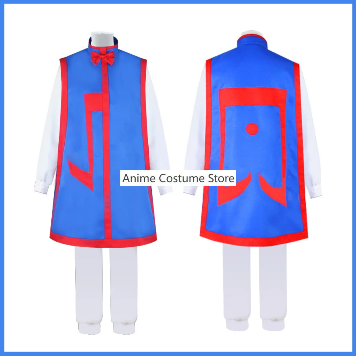 Anime hunterscine hunter Kurapika Costume Cosplay Phantom Troupe parrucca Blue Printing Cape Uniform uomo donna Halloween Carnival Suit