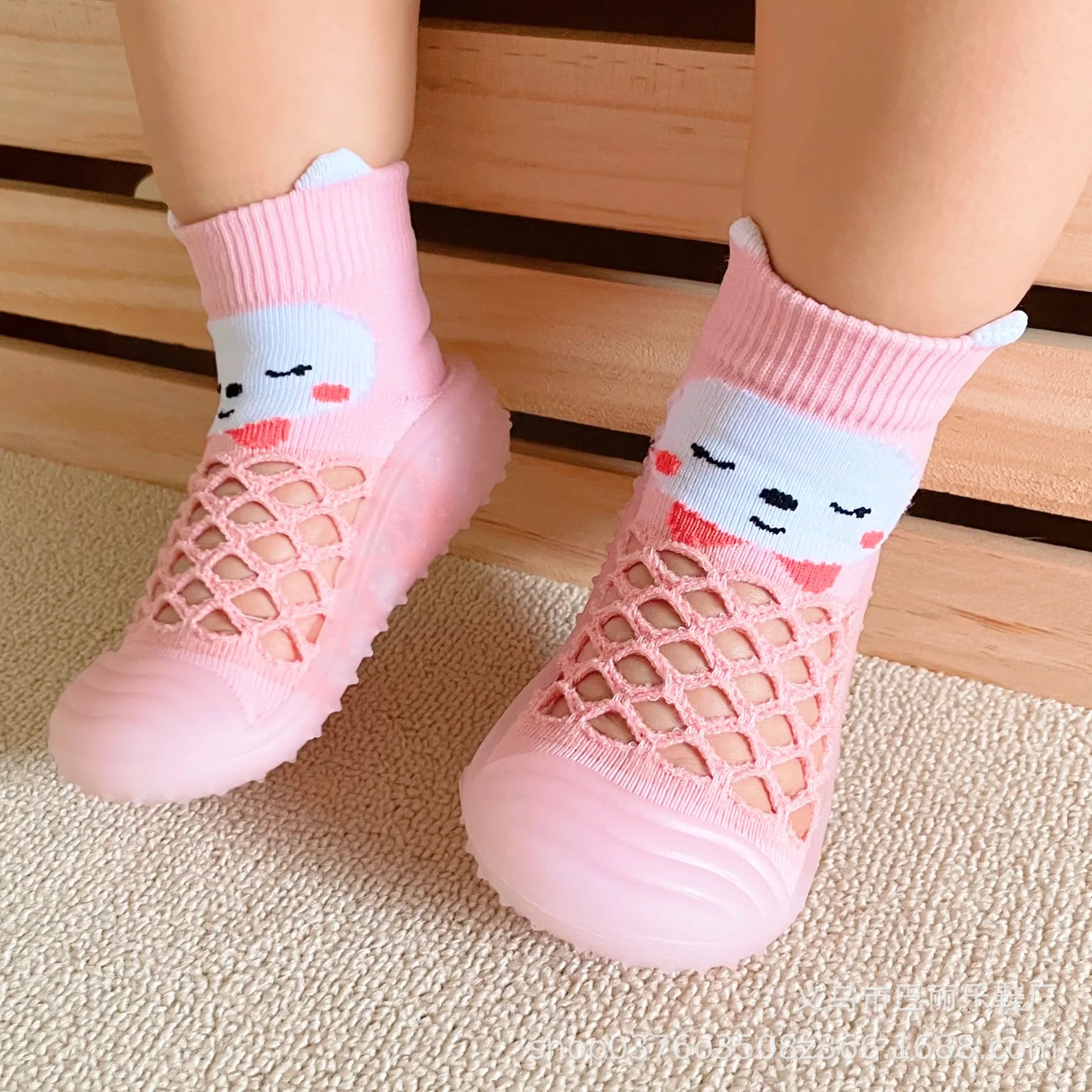 Kinderen Peuter Sokken Mesh Ademende Anti-Slip Schoenen Baby Peuter Meisjes Antislip Vloer Sokken Baby Cartoon Indoor Sneakers