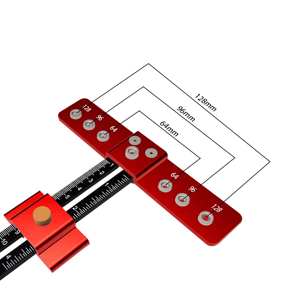 Allsome Drilling Locator Drill Guide Punch Aluminum Alloy Installation Auxiliary Tool Small Aircraft Woodworking Hole Locator