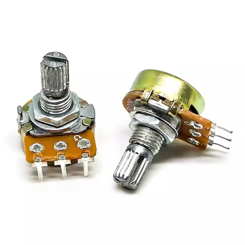 5Pcs/Lot Potentiometer Resistance WH148 3Pin 1K 2K 5K 10K 20K 50K 100K 500K  1M Ohm Linear Taper Rotary Resistor  B10K B100K