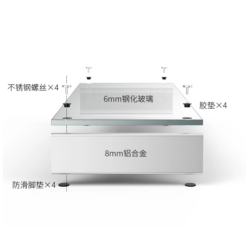 Display bracket Desktop desktop heightening notebook base Aluminum alloy extended office storage bracket