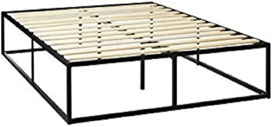 

Bed, new mattress platform bed frame, 66% discount, Wood Slat Support / No Box Spring Needed / Sturdy Steel Structure, Queen