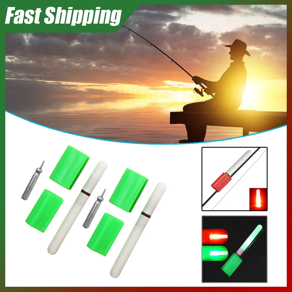 

2 Set Night Fishing Rod Removable Luminous Float Tool Carp Fishing Rod Electronic Float Sticks Fishing Tackle Tool Accessories
