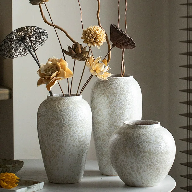 Large Elegant Ceramic Vase - Decorative Jar, Tabletop Floral or Garden Vase - Lightweight, Perfect for Indoor/Outdoor Home, view 2