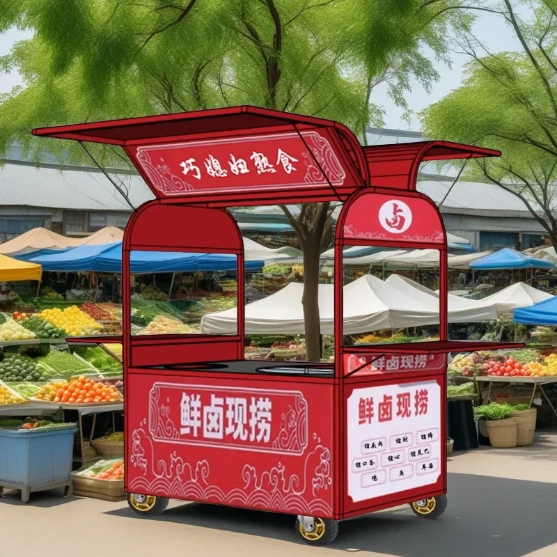 trolley, roadside display stand, multi-function