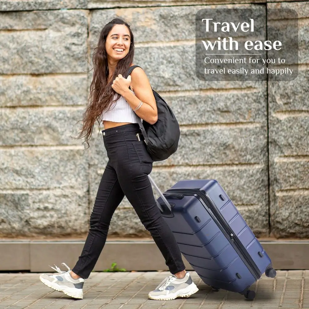 

CarryOn Luggage, 28 Inch Hard Shell Rolling Suitcase For Travel Expandable Lightweight With Spinner Wheels TSA Lock Luggage Cas