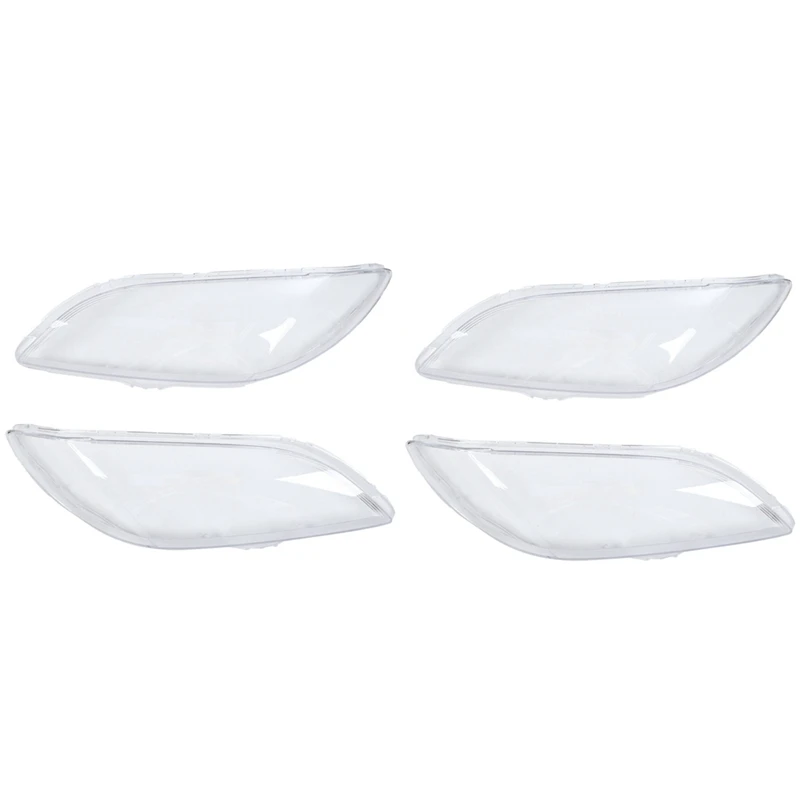 2 Pair Car Left & Right Front Headlight Cover Waterproof Clear Headlight Lens Shell Cover, For Mazda 3 2006-2012