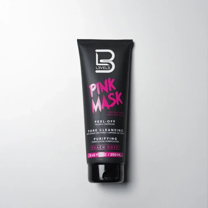 L3VEL3 MASCARILLA FACIAL ROSA PEEL OFF CON CAOLÍN PURIFICANTE LIMPIADOR DE POROS 250ML