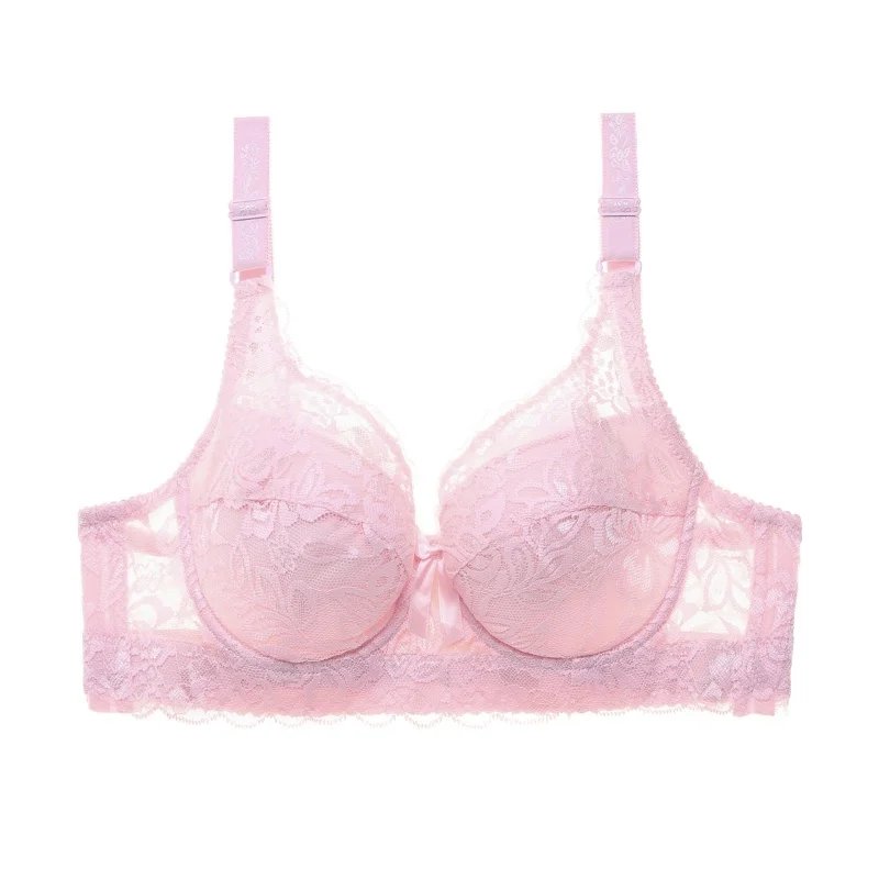 Plus Size Floral Lace Bra with Underwire