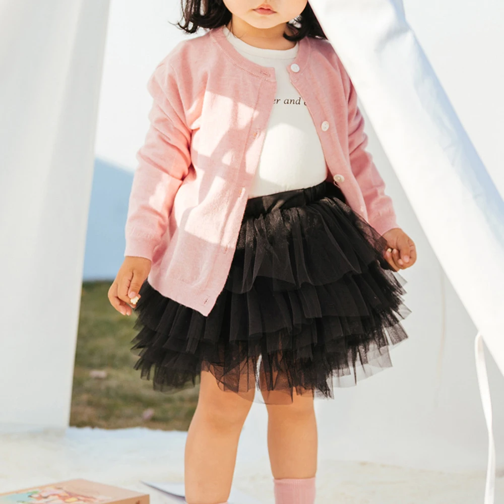 Baby Mädchen Tüllrock für Mädchen Tutu Prinzessin Ballkleid Pettiskirt Ballett Tanz Kinder Party/Geburtstag 6-lagiger Tüllrock 1-7 Jahre – Detail 5