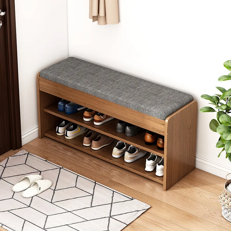 Shoe changing stool Home door Seated shoe stool Entry door stool Home shoe cabinet