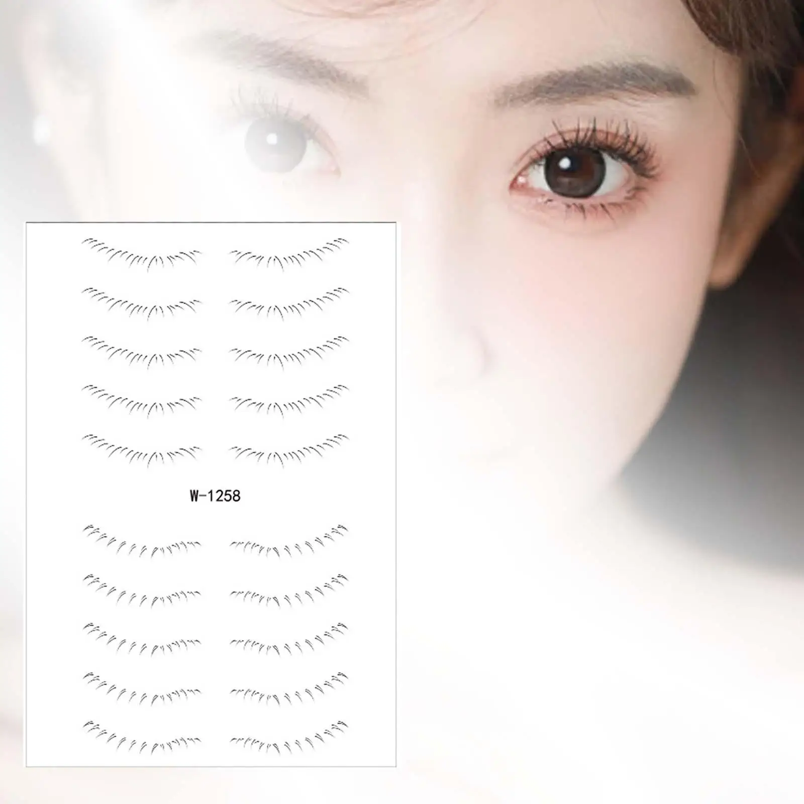 Lower Eyelash Stickers Portable Make Up Tool for Dating Outdoor Activities