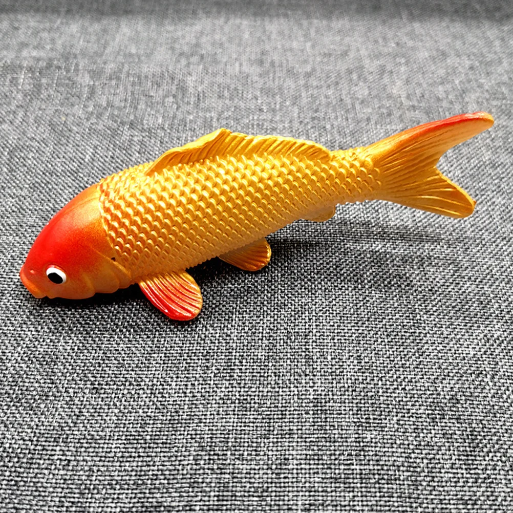 

4 Pcs Simulated Koi Model Realistic Carp Decor Fish Supplies Compact Decorative Figures Household Fake Small