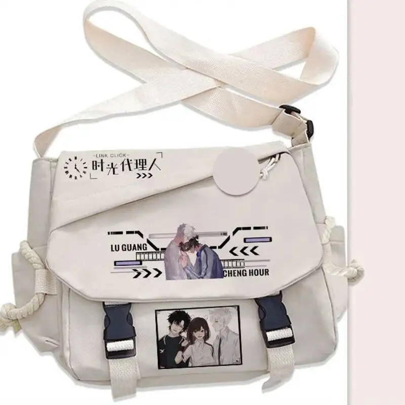 

Anime Game Black White Link Click Student Teens Messenger Crossbody Large Capacity Shoulder Bags For School