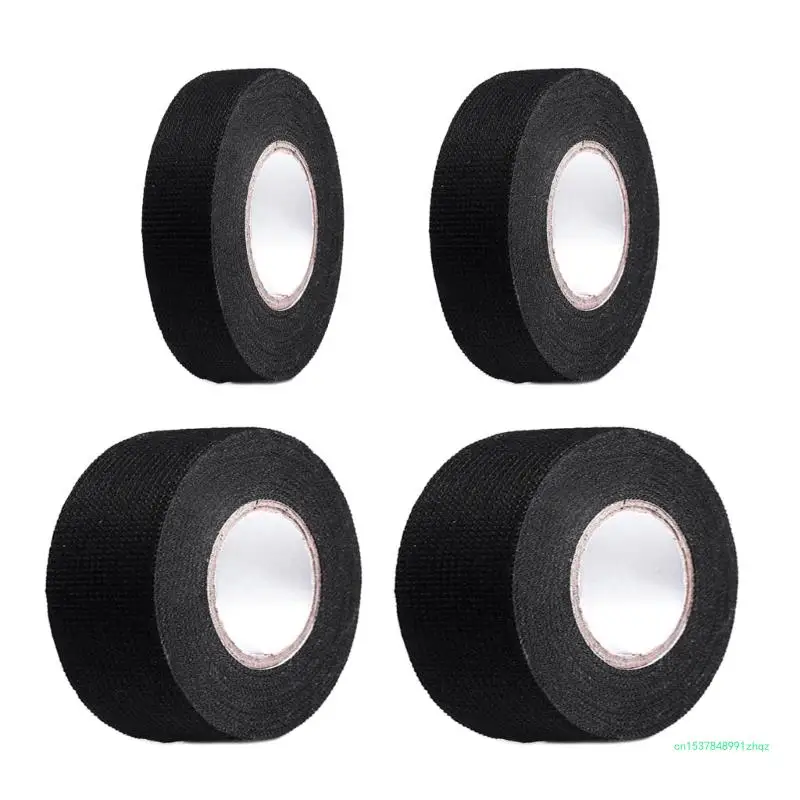 Automotive Heat Resistant Fabric Wire Harness Tape Black Cloth Electrical High Temp Tape Insulating Fabric Cloth Tape