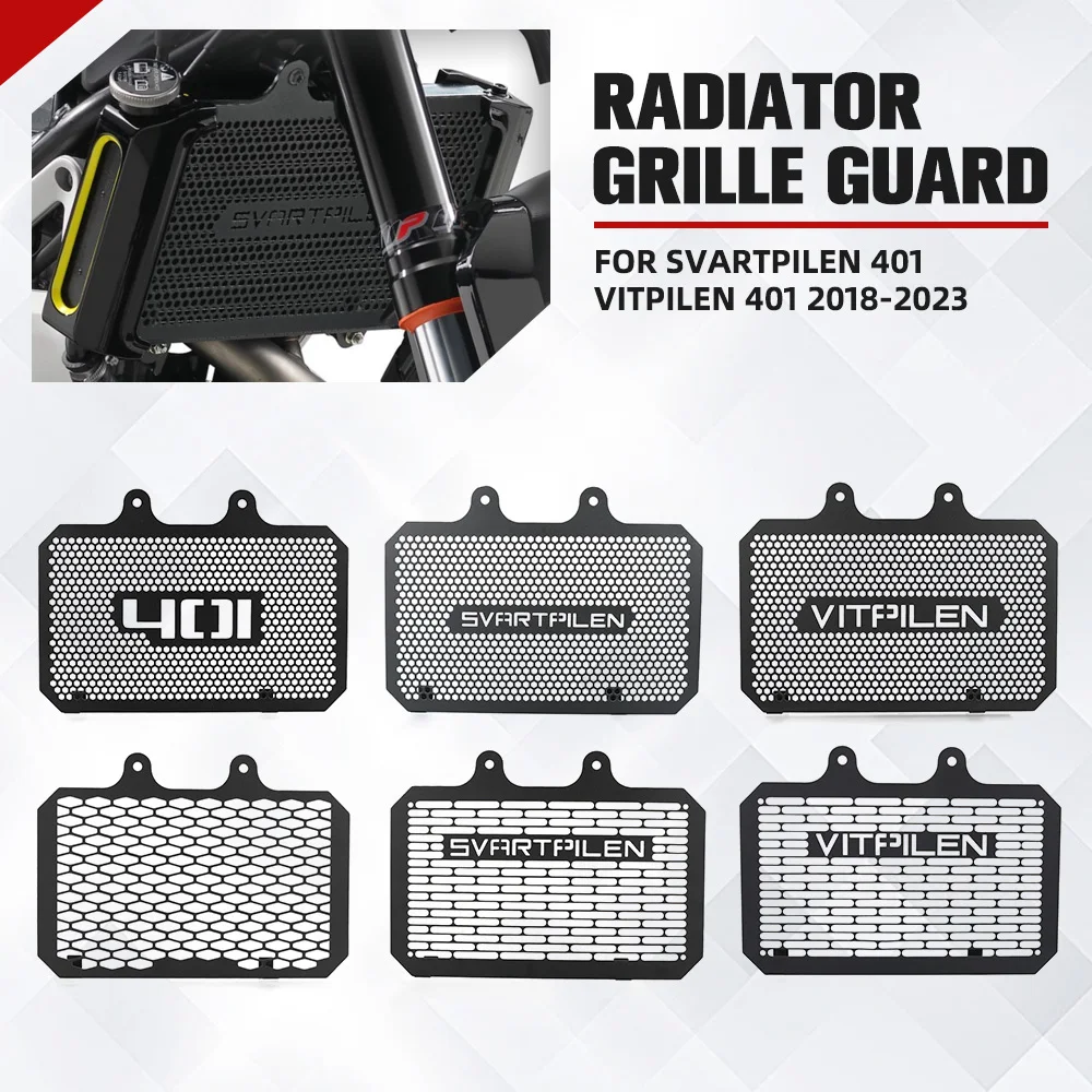 

Motorcycle Accessories Radiator Guard Cover Protecter For Husqvarna Svartpilen 401 VITPILEN 401 2018-2019-2020-2021-2022-2023
