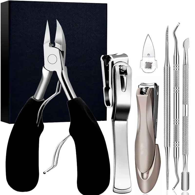 

Portable High-grade Manicure Knife Dead Skin Scissors Nail Clipper Set for Paronychia Home Pedicure Tool