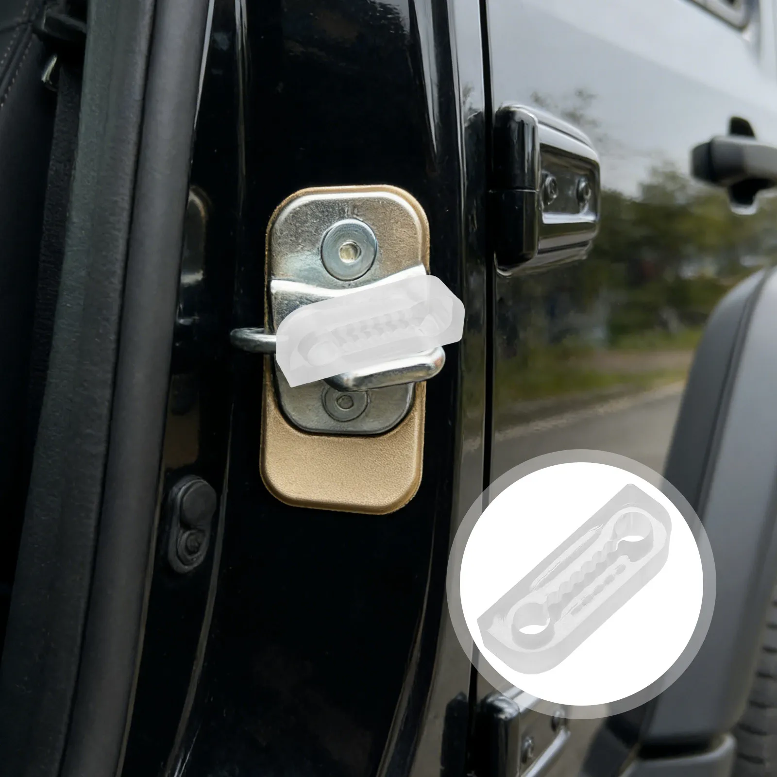 20Pcs Car Door Lock Pad Silicone Shock Absorber Cover Anti-Collision Protector Noise Reducer Waterproof Automotive Door Latch