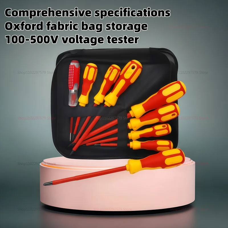 ชุดไขควงแม่เหล็กไฟฟ้าอเนกประสงค์ พร้อมหัวไขควงแบบฟิลลิปส์และแบบแบน หุ้มฉนวน สำหรับช่างไฟฟ้ามืออาชีพ