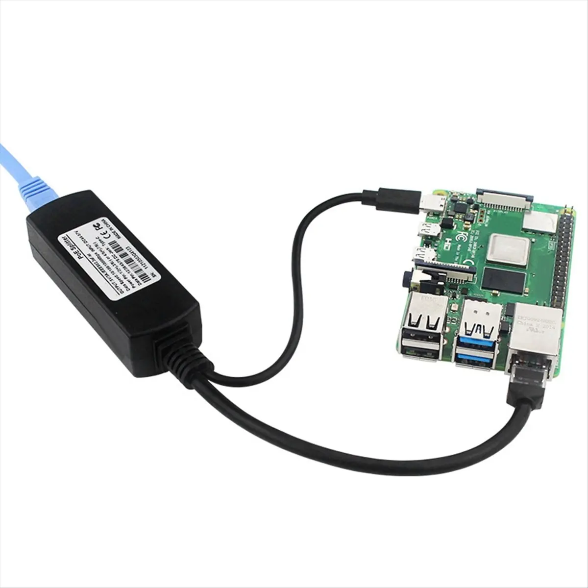 618 Mega Sale For 4B Poe Splitter 10/100/1000Mbps 5V 3A Type C Poe Splitter for 4B
