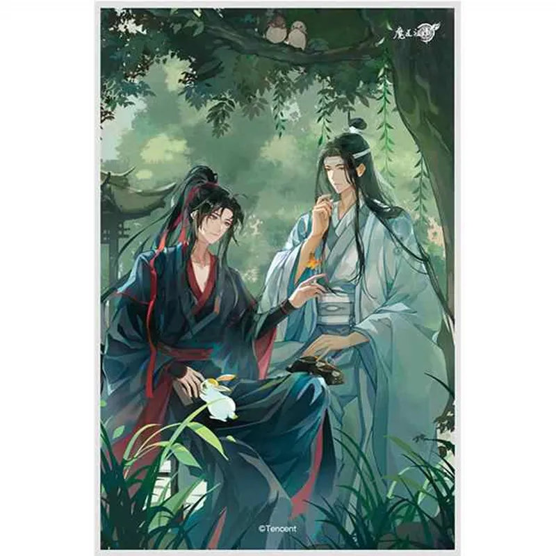 Grande mestre do demônico mdzs mo dao zu shi wei wuxian lan wangji ornamento ar shikishi acessórios de boneca de papel colorido animetoy k