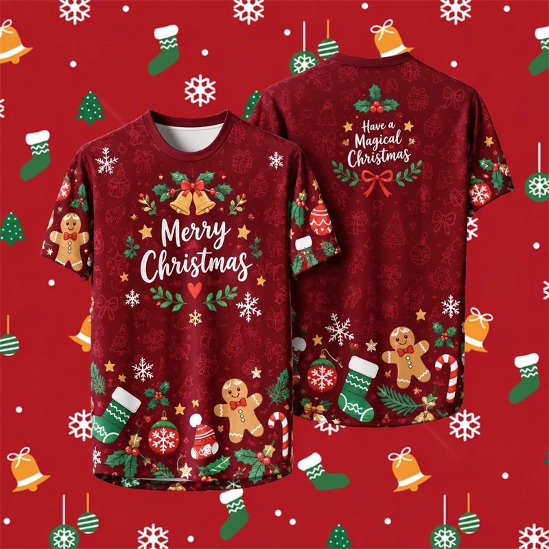 Mens Xmas Fashion - Novità: maglietta natalizia da uomo e