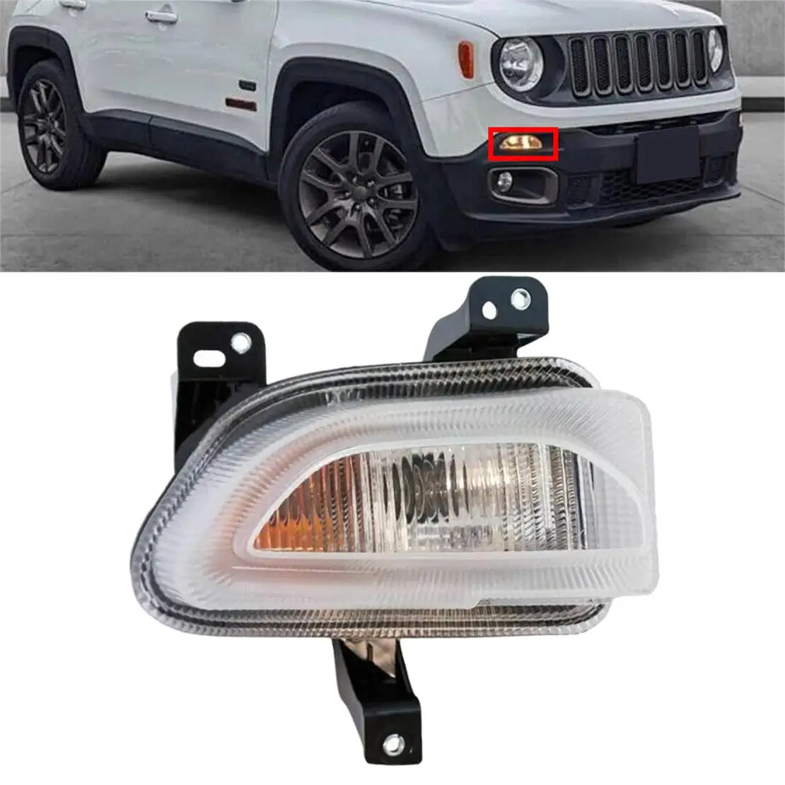 

68256431AA передняя правая лампа указателя поворота парка, подходит для Jeep Renegade 2015 2016 2017 2018