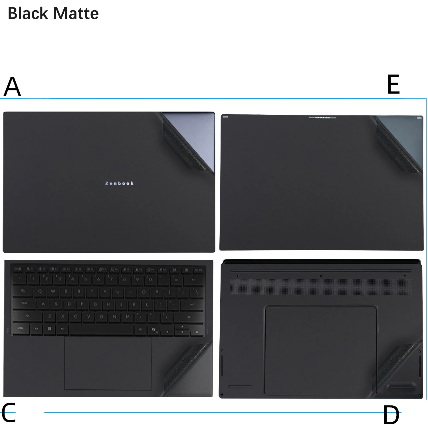 Protector de Vinilo Antiarañazos Precortado para ASUS Zenbook Duo (2024) UX8406 UX8406M/14 UX8407A 2026 Notebook PC