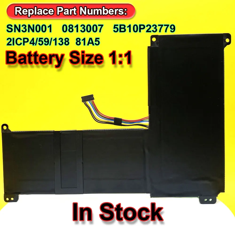 0813007 Laptop Battery For Lenovo IdeaPad 120S 120S-14IAP S130-14IGM 81A5 5B10P23779 2ICP4/59/138 Replaceable 7.5V 31Wh 4140mAh