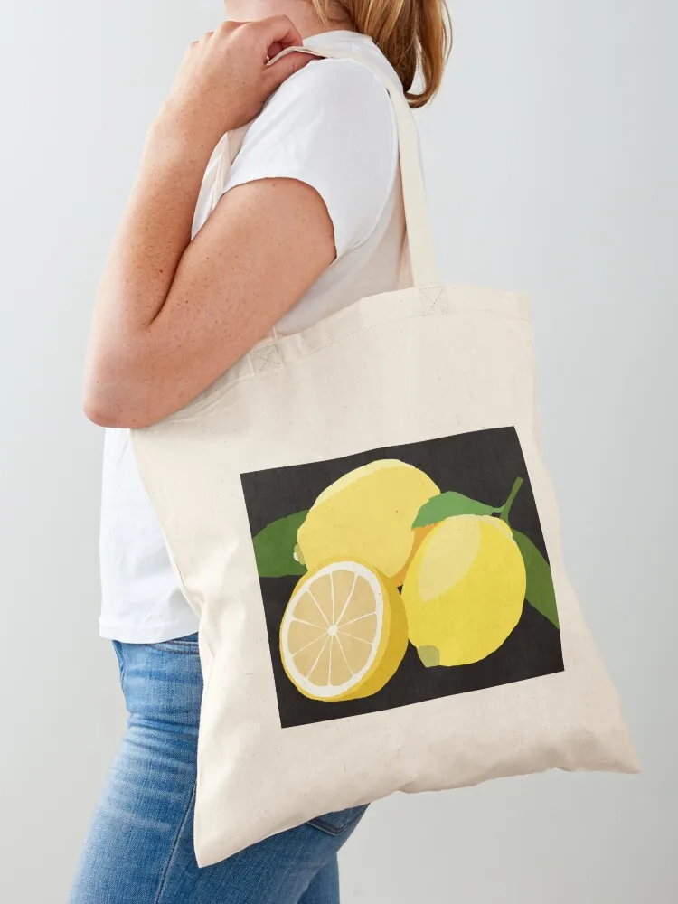 

Lemons Tote Bag custom canvas bag sacs de shopping eco bag folding Women bags