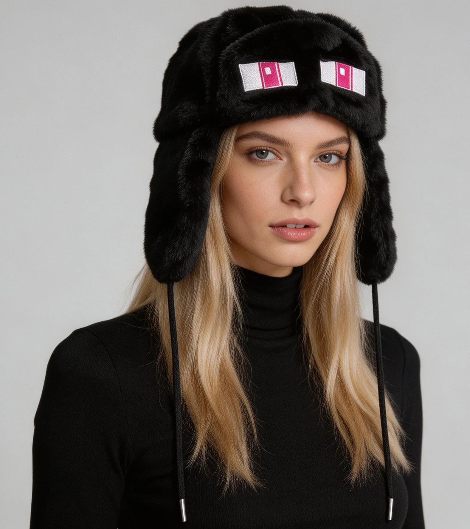 Street Autumn and Winter Cartoon Cute Wind Warm Cold-Proof Personality Design Trend All-Match Lei Feng Hat