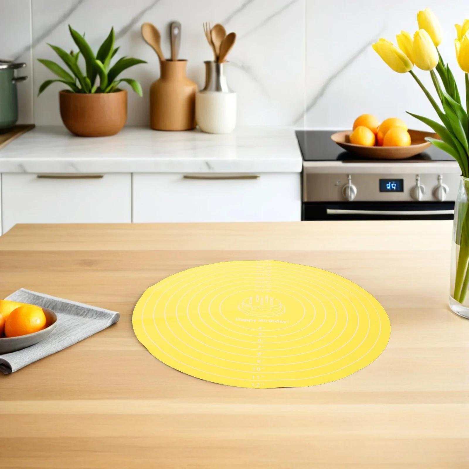 

30cm Silicone Baking Mat Heat-Resistant Non-Stick Sourdough Proofing Dough Rolling Pastry Mat for Kitchen Heatproof Mats Kitchen