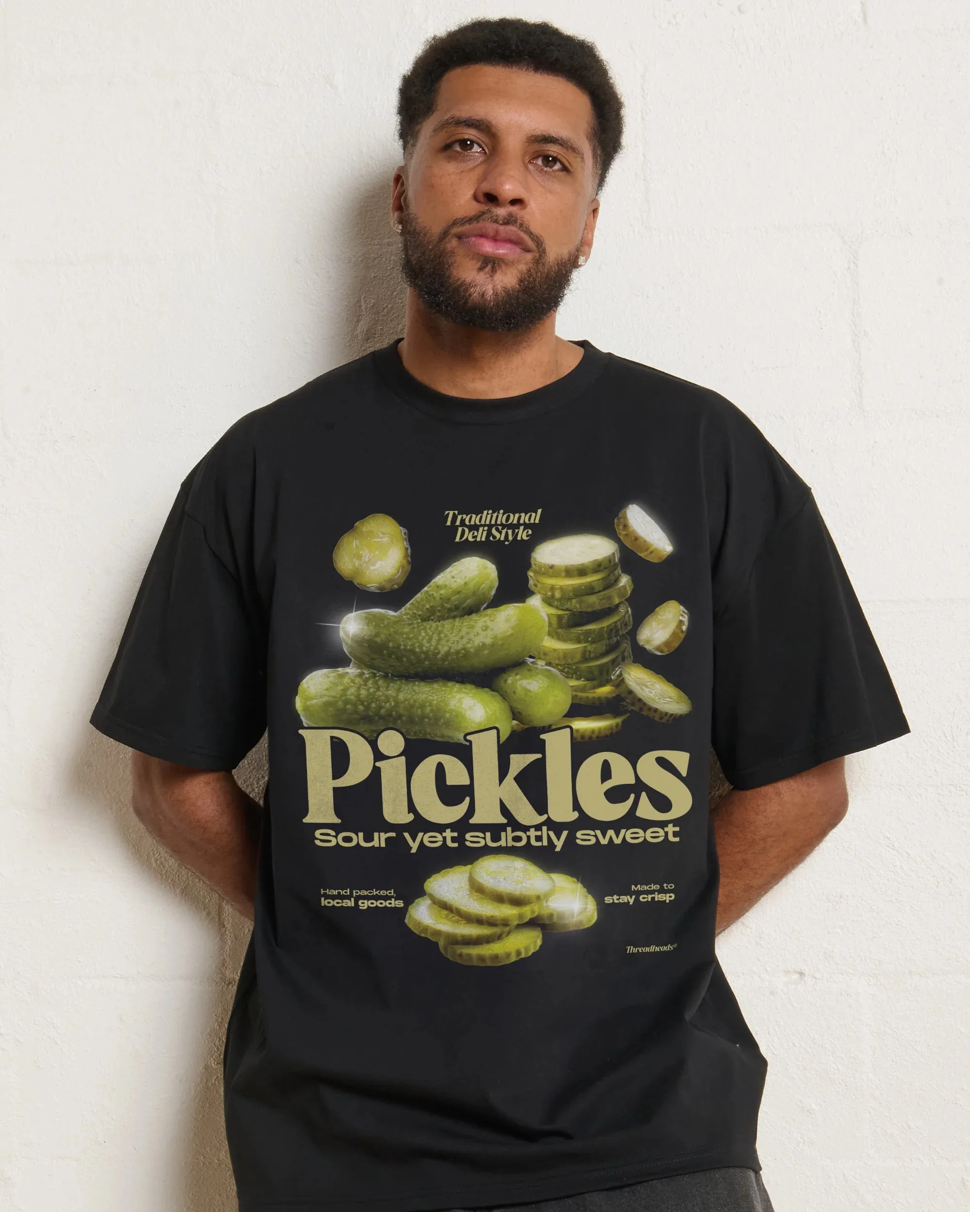 

Мужская футболка Sour Yet Subtly Sweet Pickles, модная хлопковая футболка с короткими рукавами, винтажные забавные топы в стиле хип-хоп, летняя рубашка, мужская одежда
