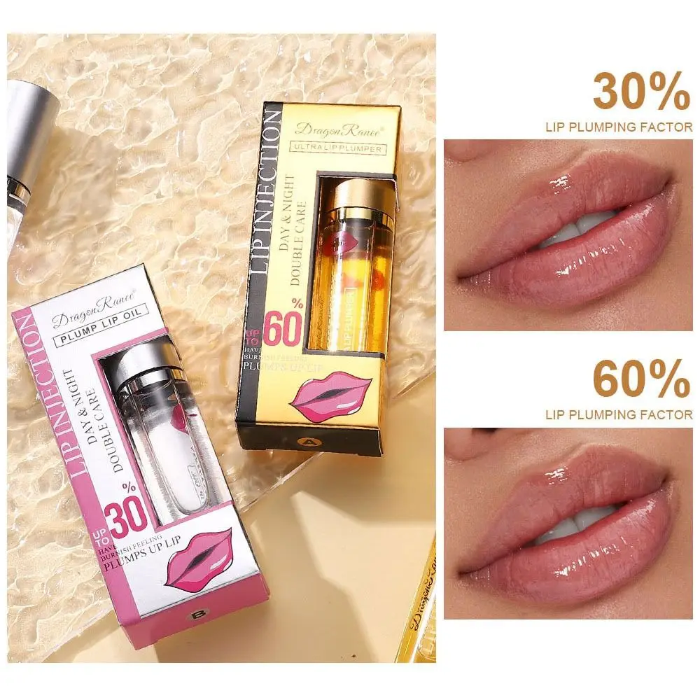 New Instant Lip Enhancer Plumper Oil Extreme Volumising Lip Gloss Serum Nourish Anti-Wrinkle Moisturizing Sexy Lip Care