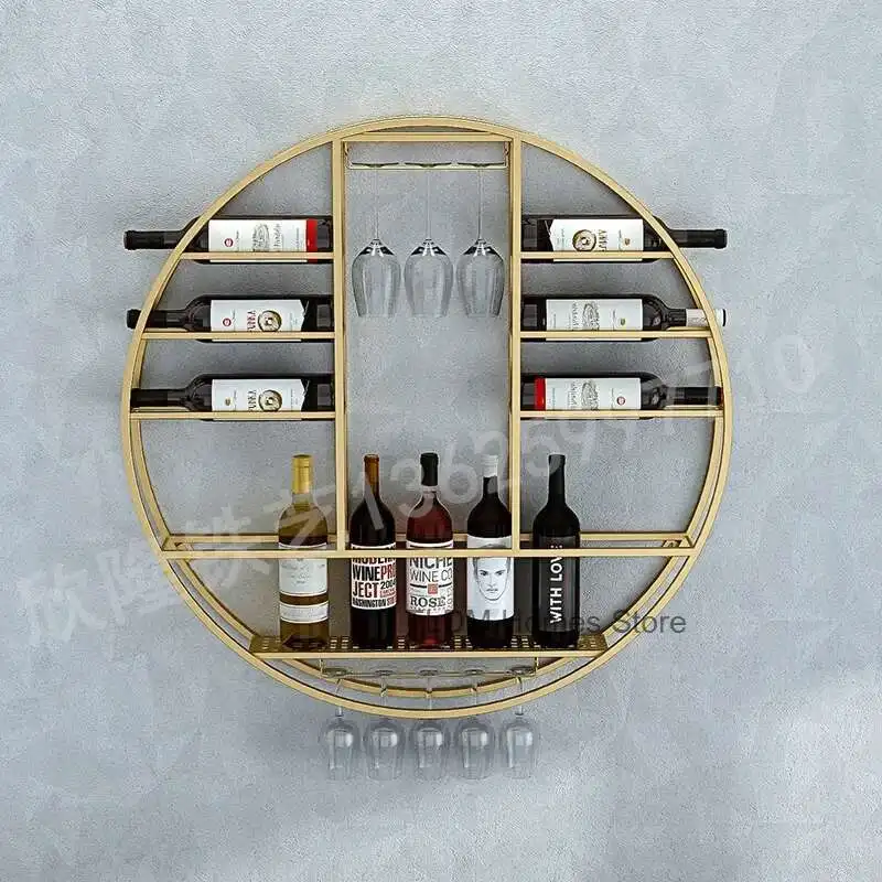 

Vintage Metal Wine Bottle Rack, Red Wine Cup Holder, Wine Cooler Bucket for Table Wine Racks, Wineglass Rack, Home Bar Gadgets
