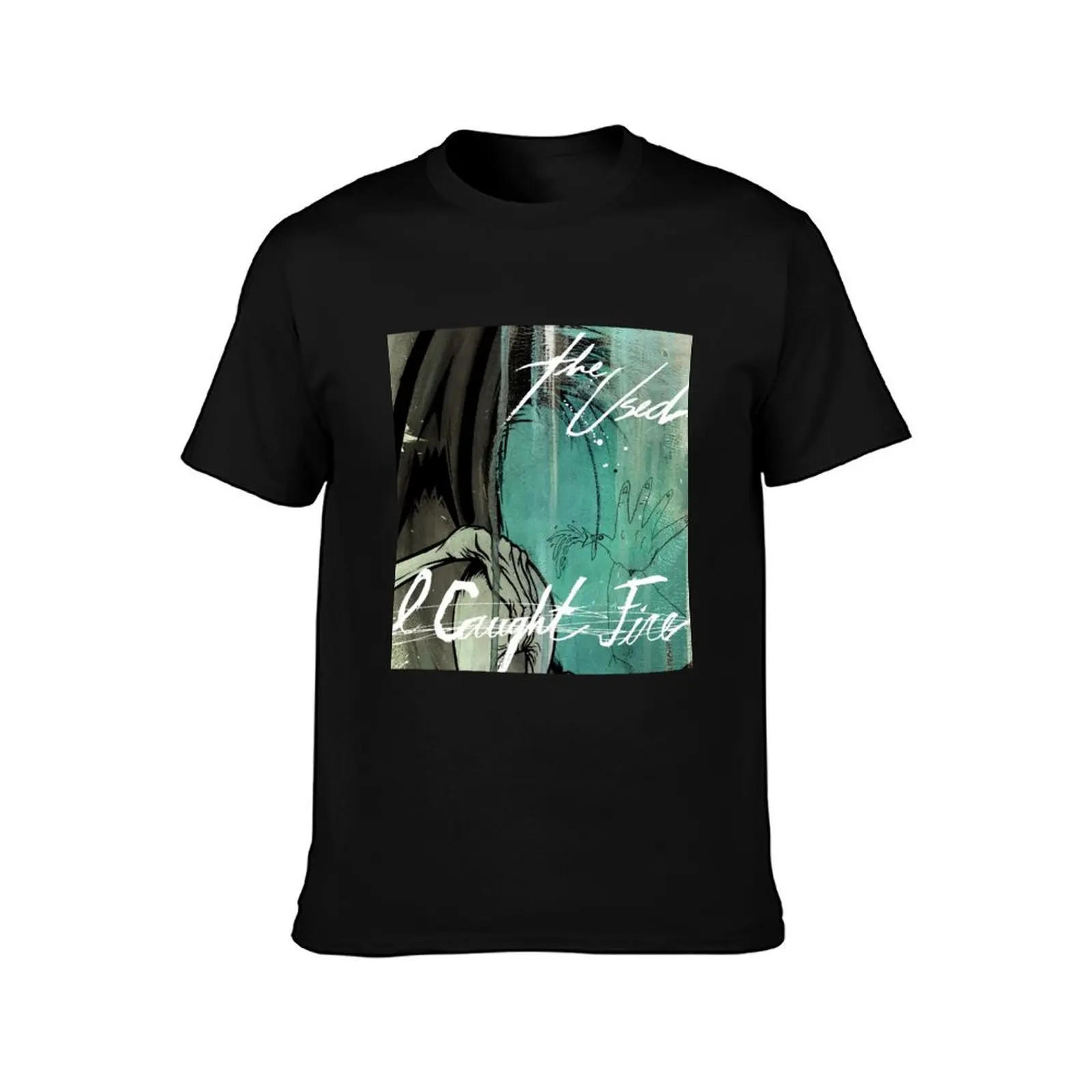 I caught fire T-Shirt Basic Solid Color Short Sleeve Cotton Top