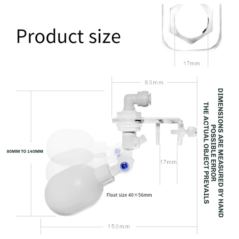 Auto Kit De Changer De água Do Aquário, tanque De Peixes Livre De Poder, tipo De Válvula De Esfera De Flutuar, controlador De Nível De água De Enchimento