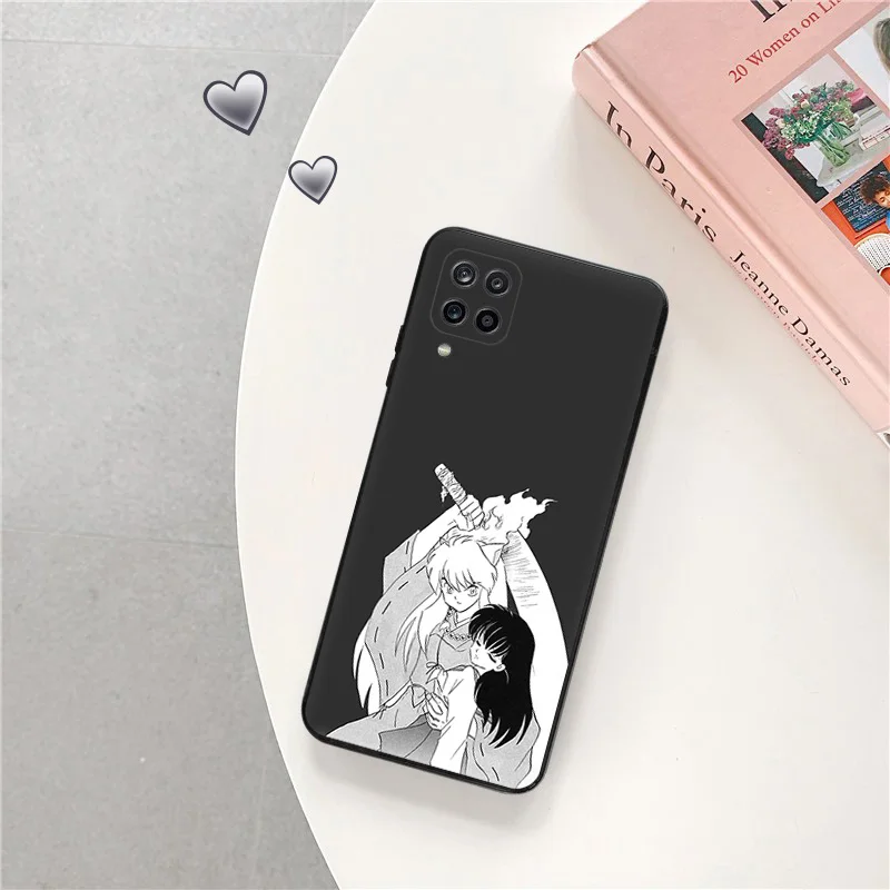 Phone Case for Samsung A40 A51 A52 A53 A54 A71 A72 A73 A74 A41 A42 A31 A32 A33 A34 A50 Inuyasha Sesshoumaru Black Silicone Cover