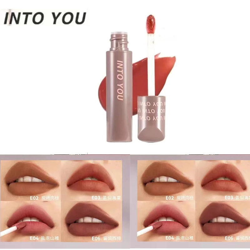 INTO YOU Fingertip Velvet Matte Liquid Lipstick Syrup Lip Jelly Gloss Sweet Lip Gel Water Balm Women Cosmetics Makeup