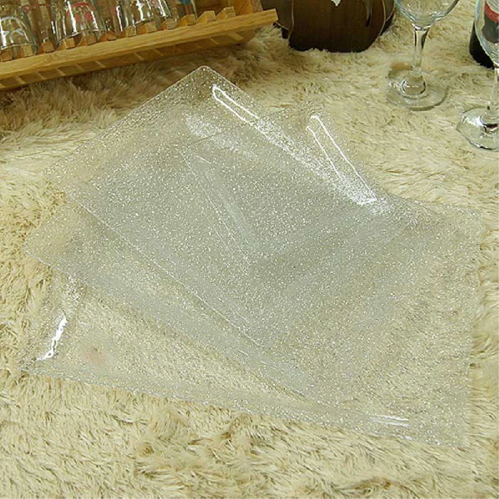 Crystal Silver Tray Anti Pearl Acrylic Vintage Serving Tray