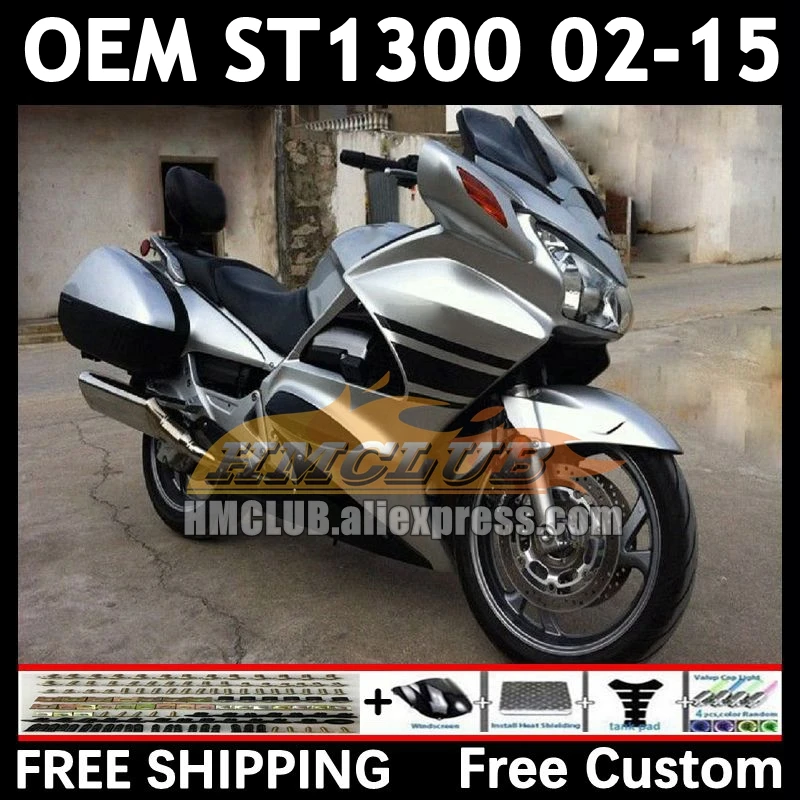 STX1300 For HONDA Pan European ST1300 88No.17 ST-1300 ST 1300 02 03 04 silver black 05 06 07 08 09 2010 2011 2012 2015 Fairings