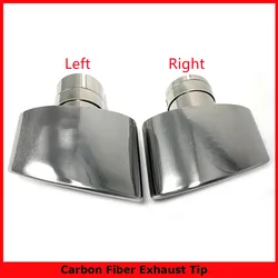 1 Piece 304 Stainless Steel Universal Car Exhaust End Tip 150mm Outlet Rolled Oval Slant Muffler Tail Pipe For Auto Cars