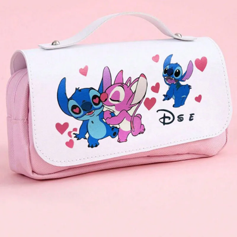 Sac à Stylos Imprimé Stitch Anime, Boîte à Crayons, pour École Primaire et Secondaire, Cadeau d'Anniversaire