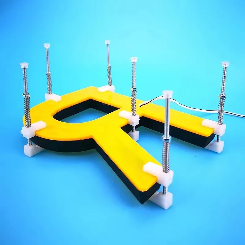 10 szt. Klipsów pozycjonujących bez obramowania do małych liter, mini znaków, narzędzie do tworzenia znaków, mocowanie do klejenia akrylu