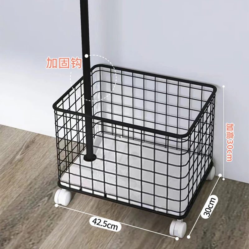 Corner Movable Coat Racks Hat Basket Display Wheel Drying Wall Entryway Clothes Rack Shelf Arara De Roupa Space Saving Furniture